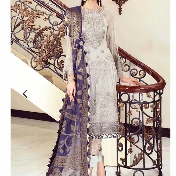 Pakistani/Indian Formal Dresses | Color: Blue/Gray | Size: L | Pm-38958317'S Closet